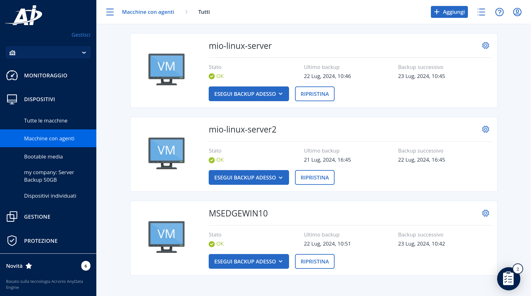 Cyber Protect - Cloud Backup