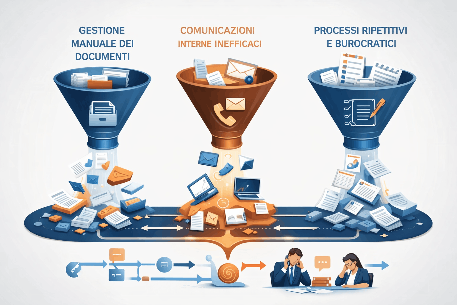 Problemi produttività studio legale gestione documenti inefficienze