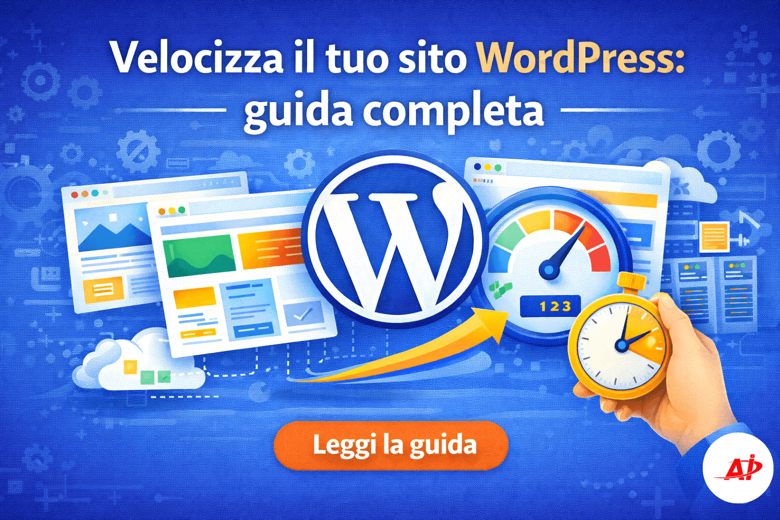 Come aumentare la velocità di un sito WordPress: guida completa su performance, Core Web Vitals e ottimizzazione hosting.